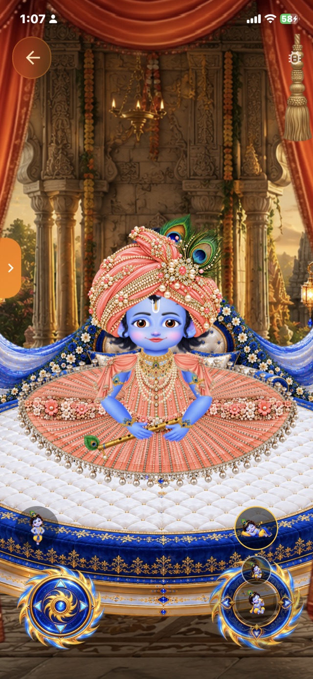 Laddu Gopal Shringar – Bal Krishna in a dress, pagdi and jewels